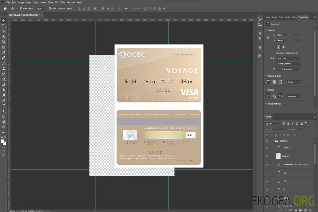 Carte Visa Infinite de voyage de la banque OCBC de Singapour template Carte Visa Infinite de voyage de la banque OCBC de Singapour template